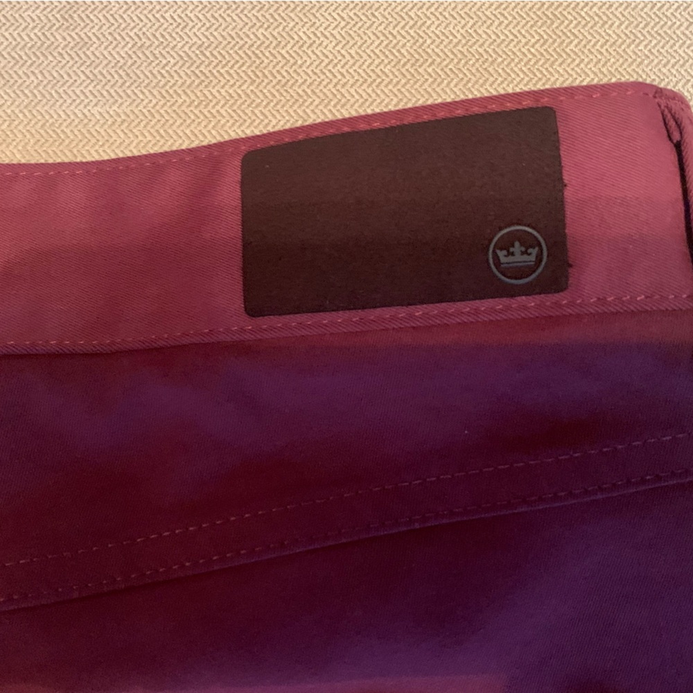 Peter Millar Maroon Performance Five-Pocket Pant … - image 5